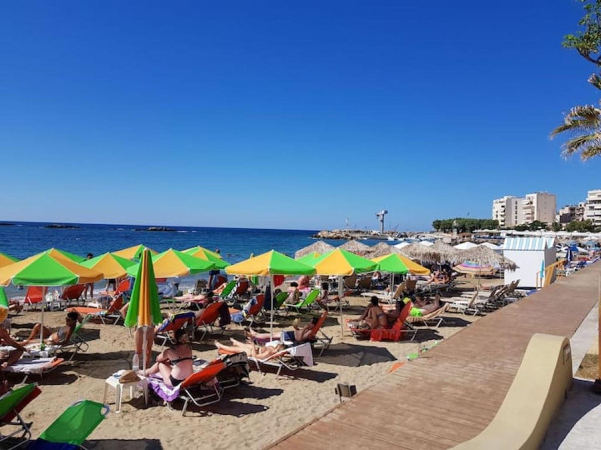 Sun Beach Apartments In Chania 09 11 Bagian luar foto